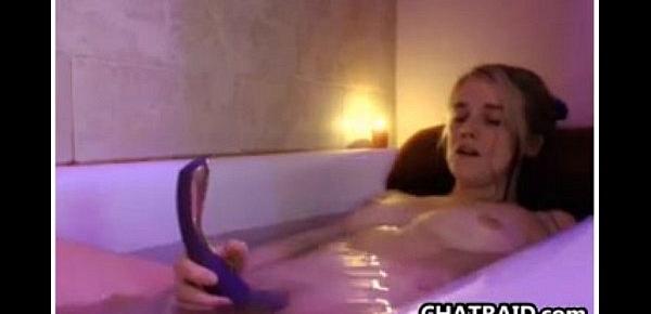  Teen Masturbates In The Bath Tub